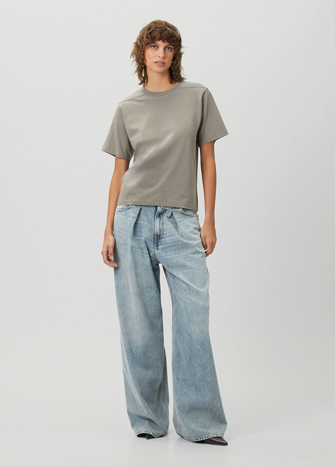 Rick Owens Gri T-shirt görsel 2