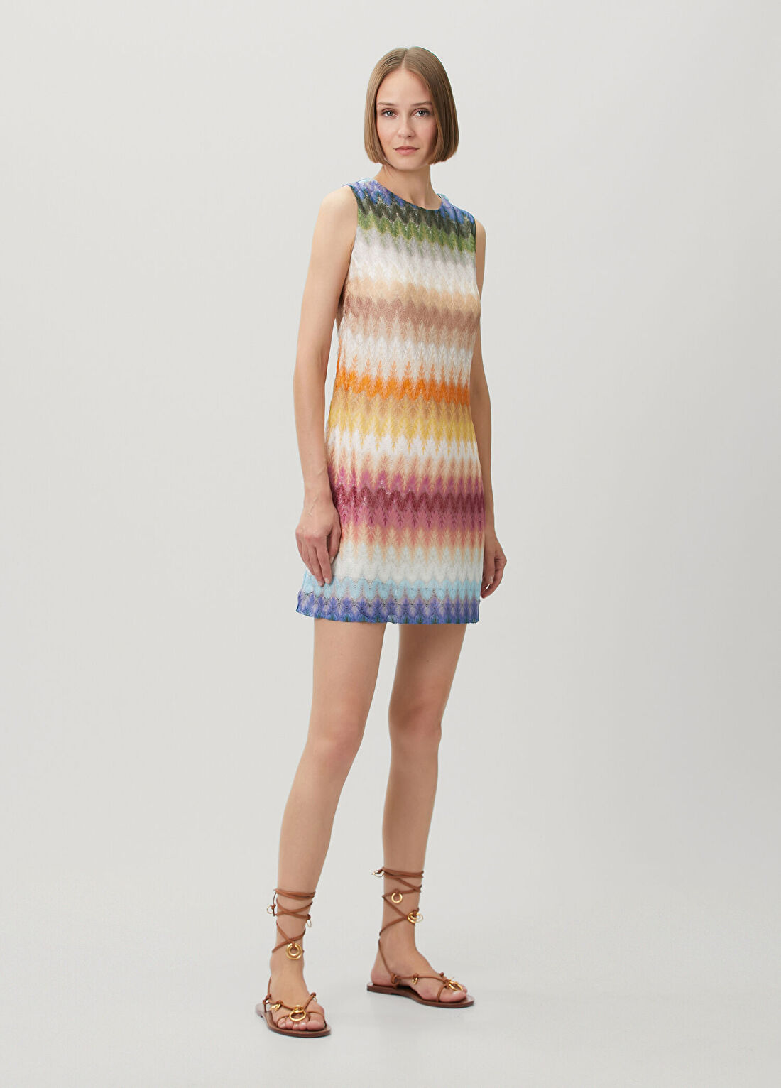 Missoni Çok Renkli Mini Elbise