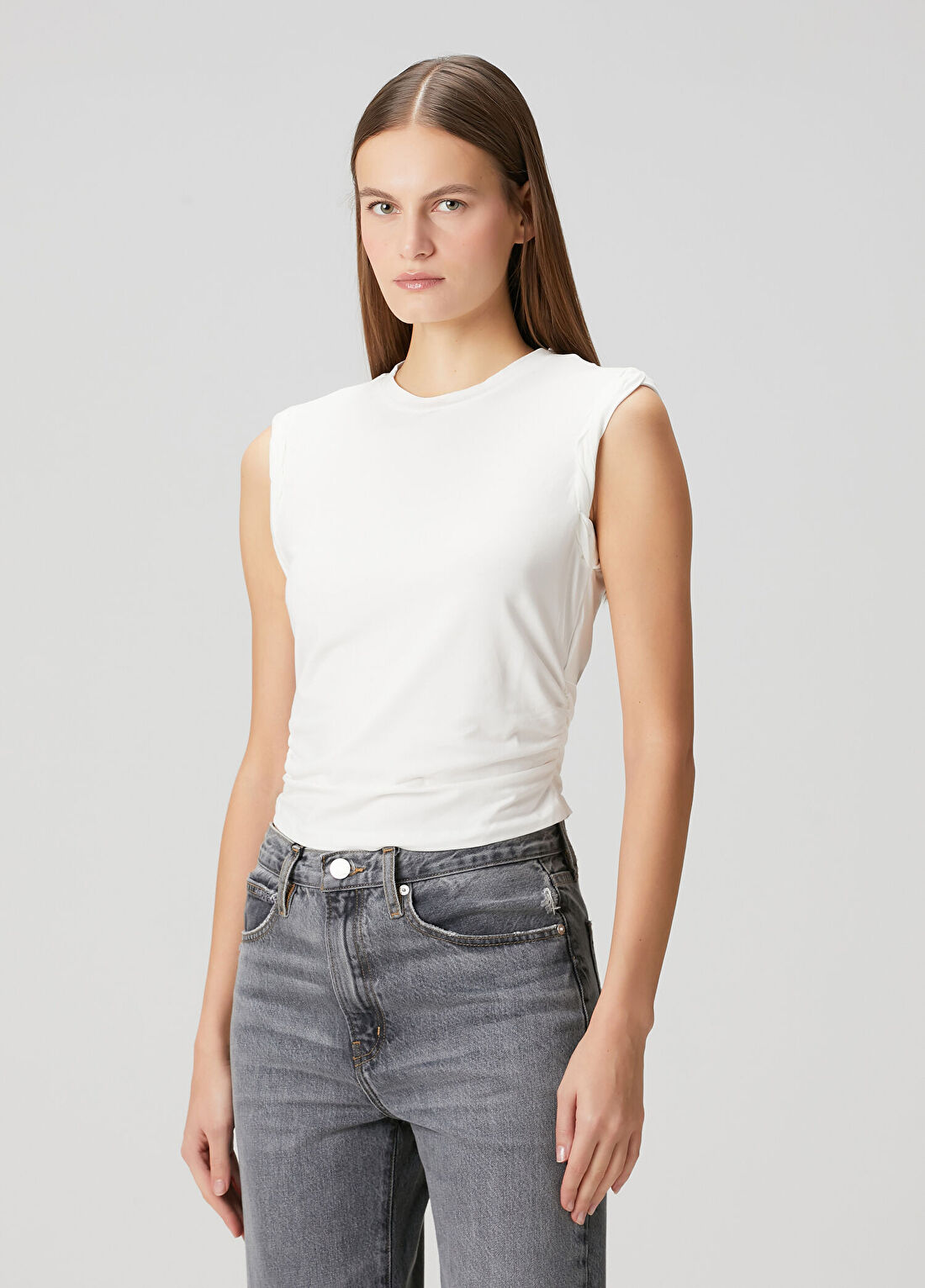 AllSaints Beyaz T-shirt görsel 3