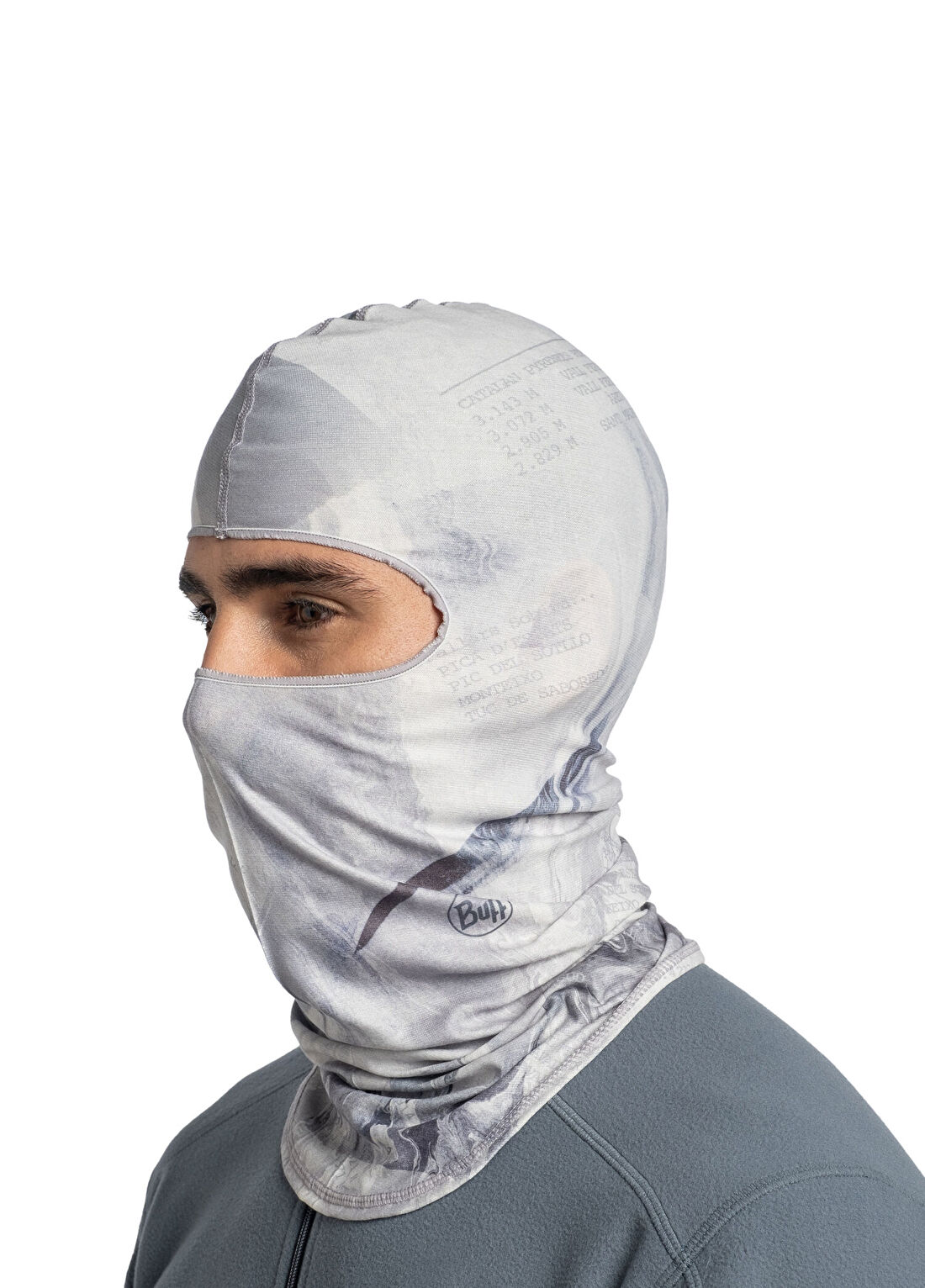Buff Ecostretch Asphalt Grey Balaclava Unisex Maske görsel 4