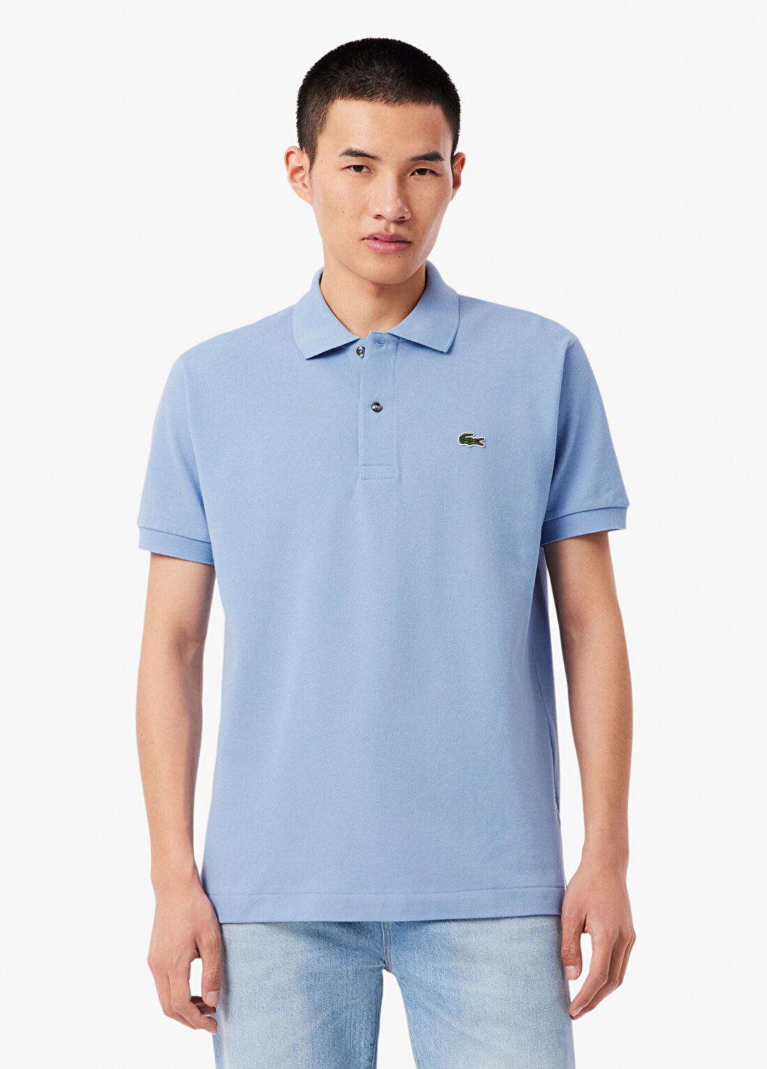 Lacoste L.12.12 Mavi Polo Yaka Classic Fit Kısa Kollu Erkek T-shirt