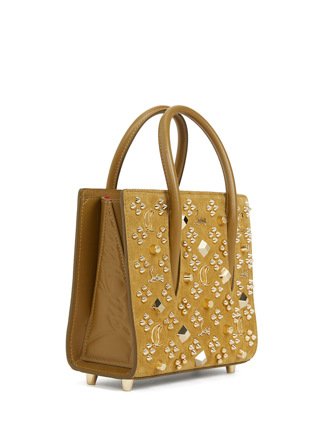 Christian Louboutin Paloma S Mini Bronz Kadın Süet Çanta görsel 3