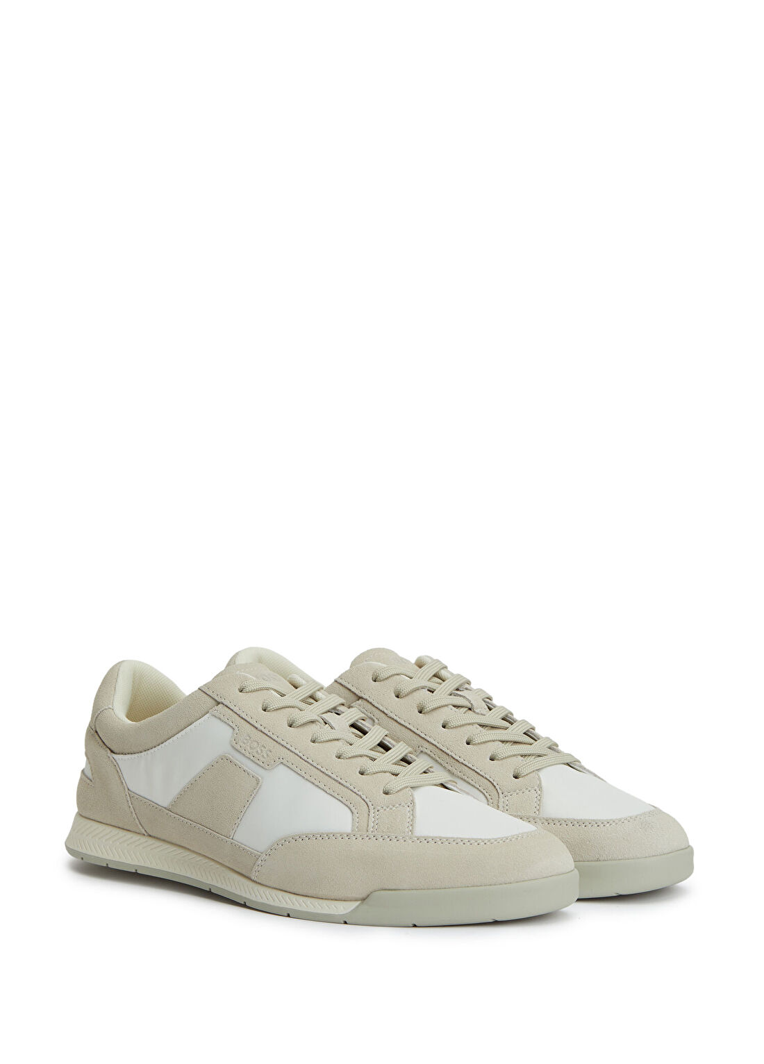 Boss Bej Erkek Deri Sneaker görsel 2