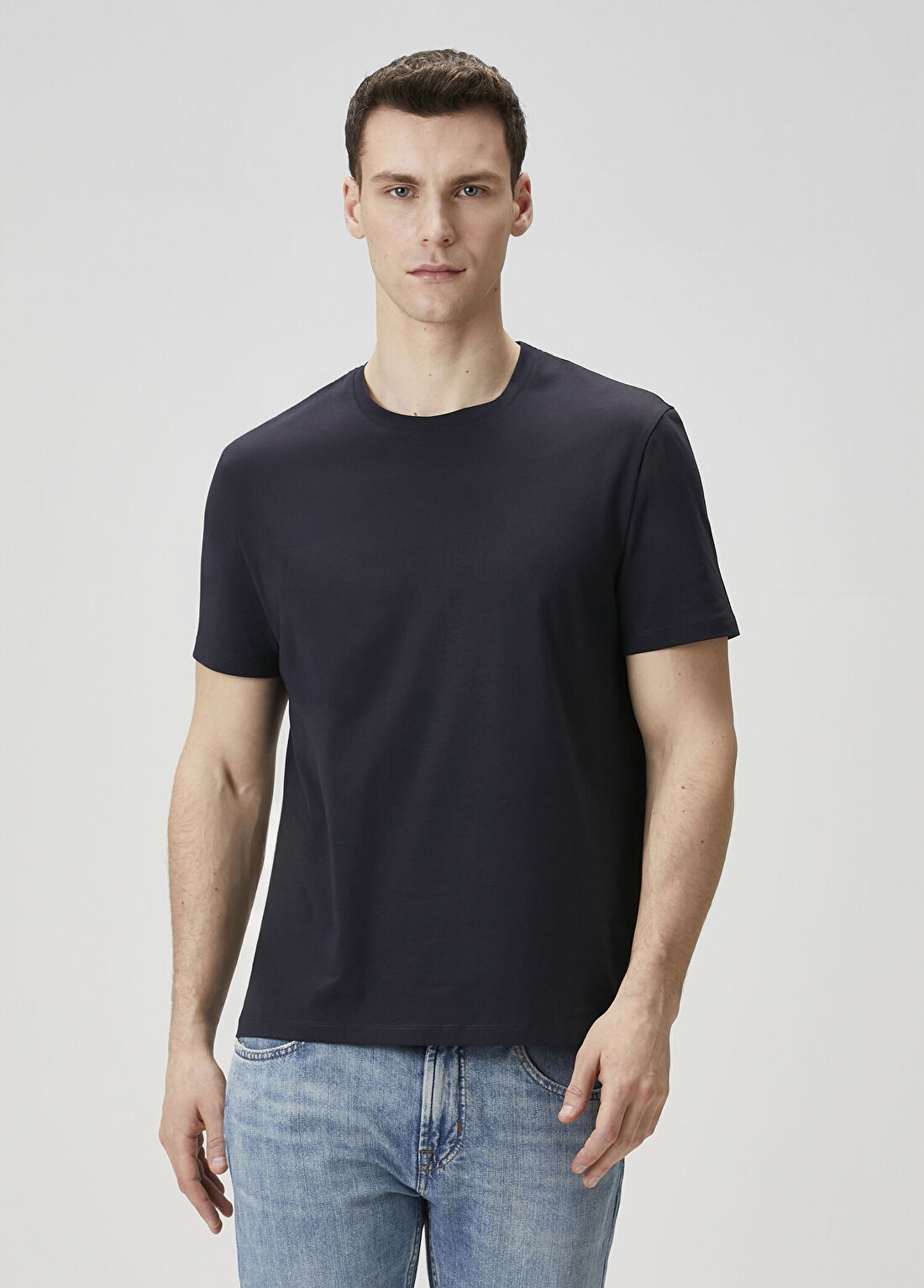 7 For All Mankind Lacivert Basic T-shirt