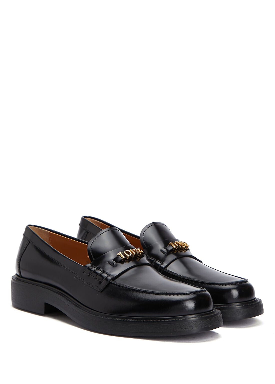 Tod's 20L Siyah Kadın Deri Loafer görsel 2