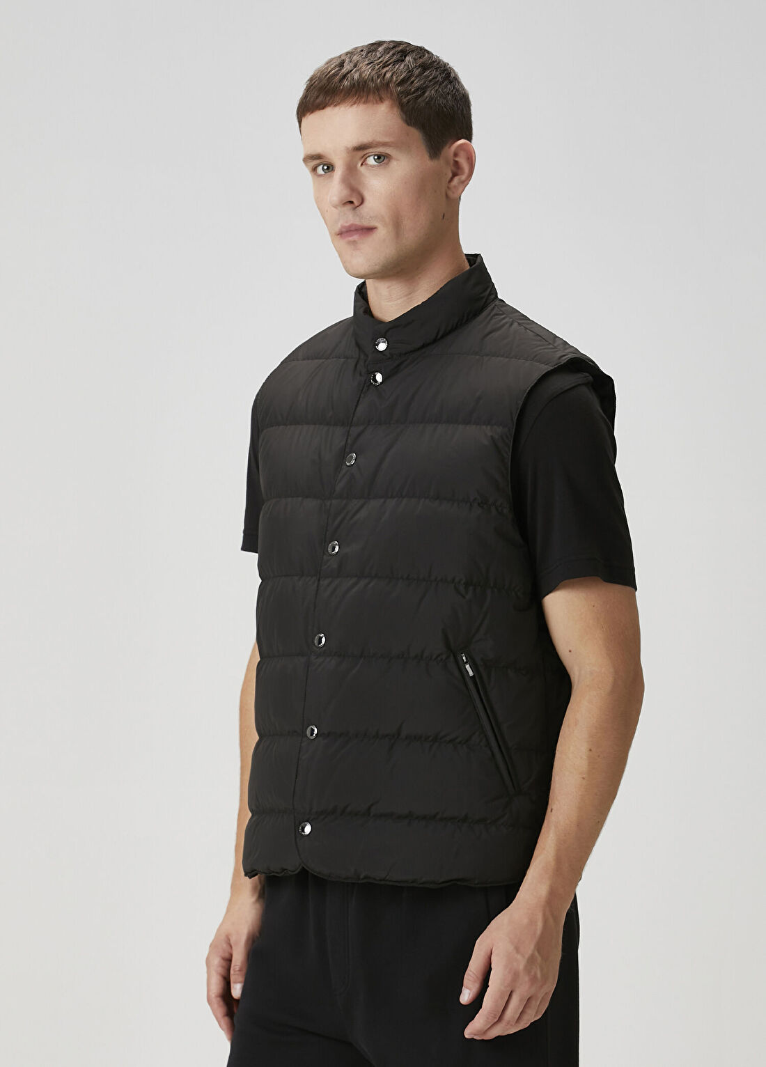 Beymen Collection Siyah Kapitoneli Yelek görsel 4