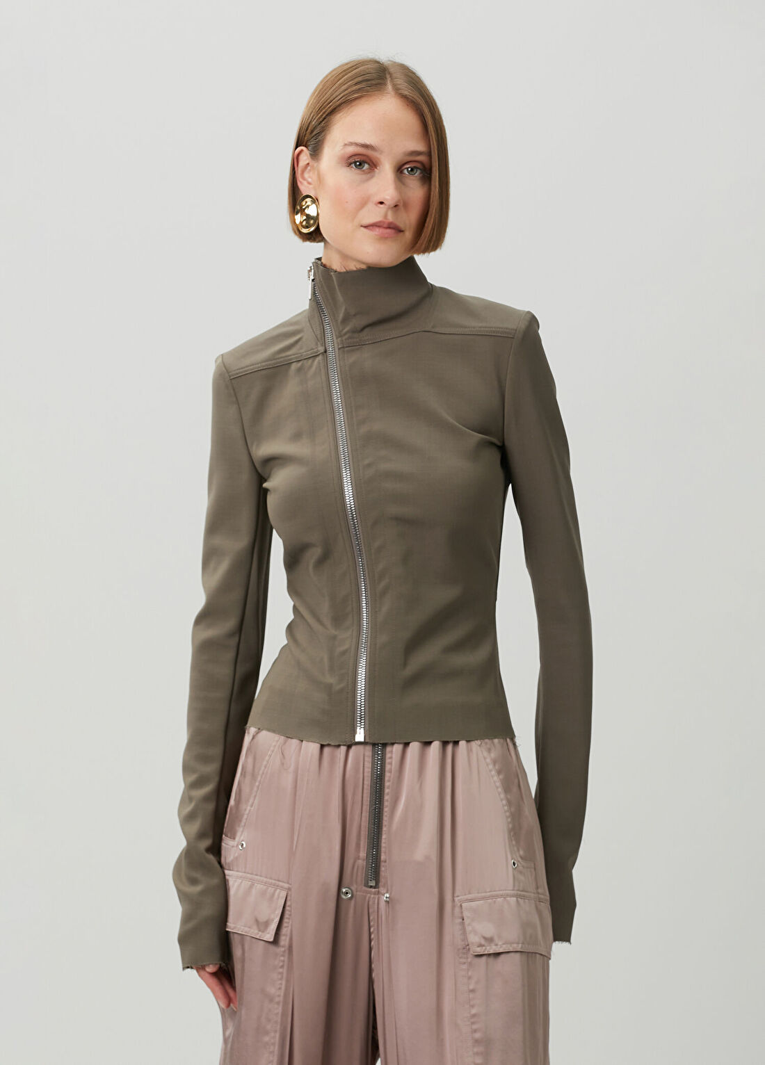 Rick Owens Gri Yün Ceket