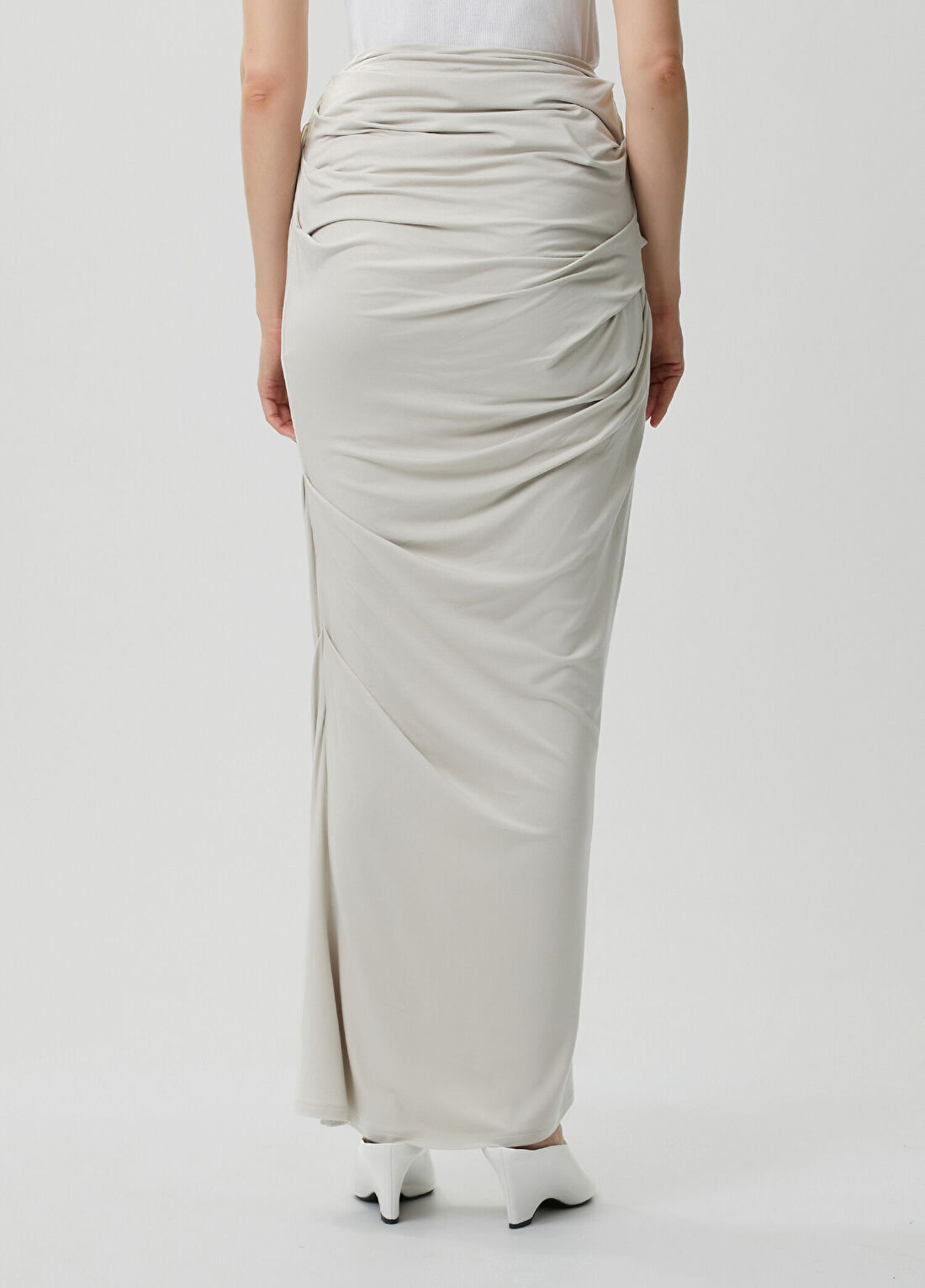 Entire Studios Taş Drapeli Maksi Etek görsel 4