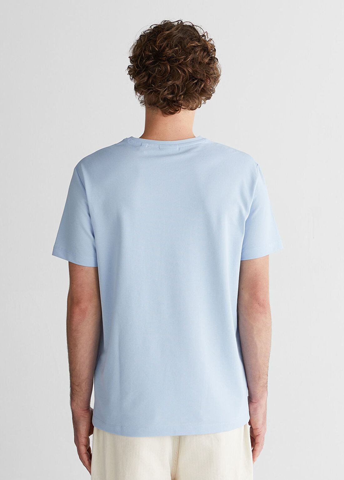 Gant Mavi Baskılı Kısa Kollu Erkek T-Shirt görsel 2