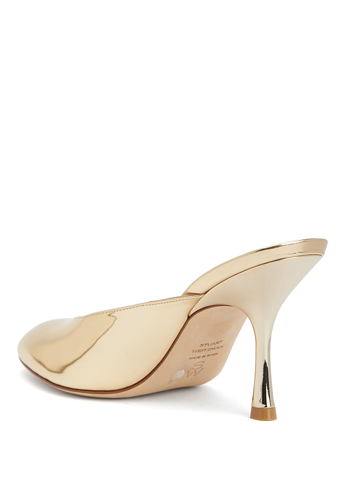 Stuart Weitzman Madison Gold Kadın Terlik görsel 3