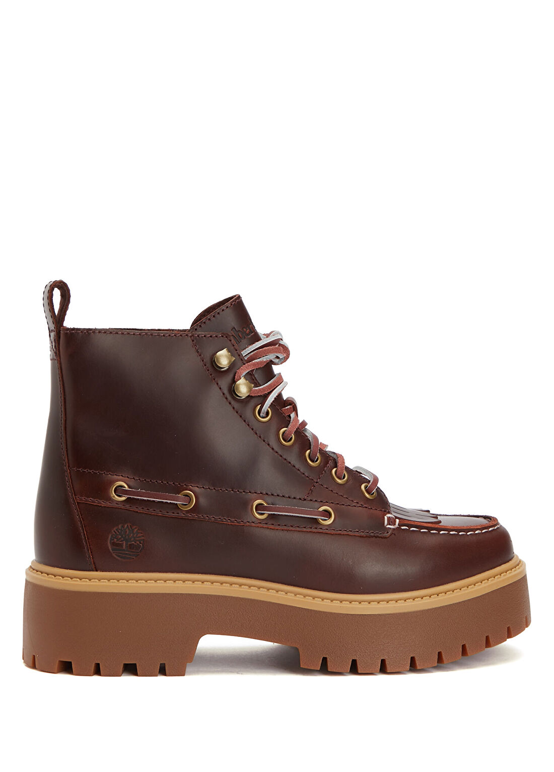 Timberland Stone Street Mid Bordo Kadın Deri Bot