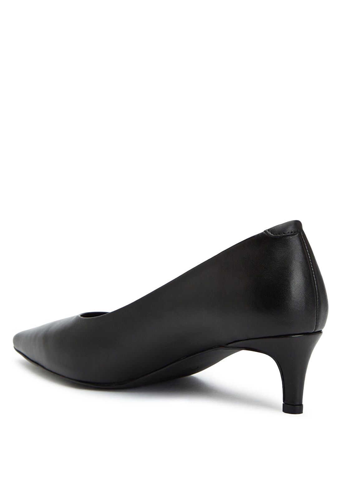 Divarese Siyah Deri Stiletto görsel 3