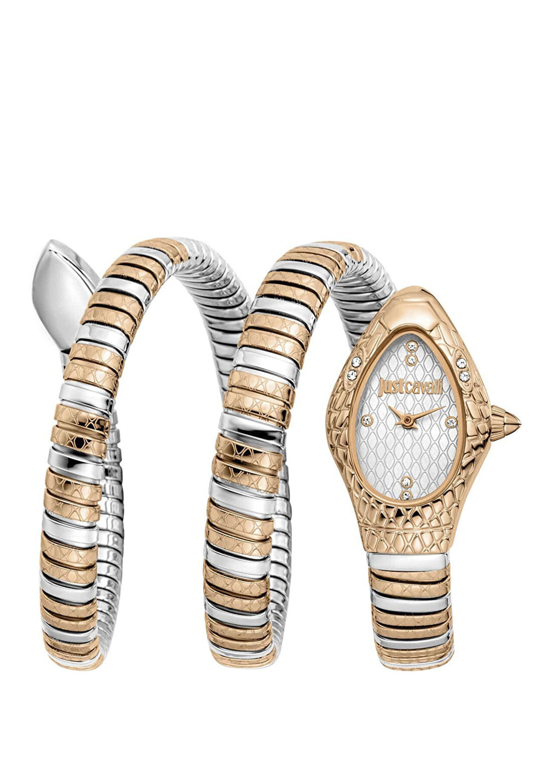 Just Cavalli JC1L374M0065 Metalik Gri Rose Gold Çelik Kadın Kol Saati