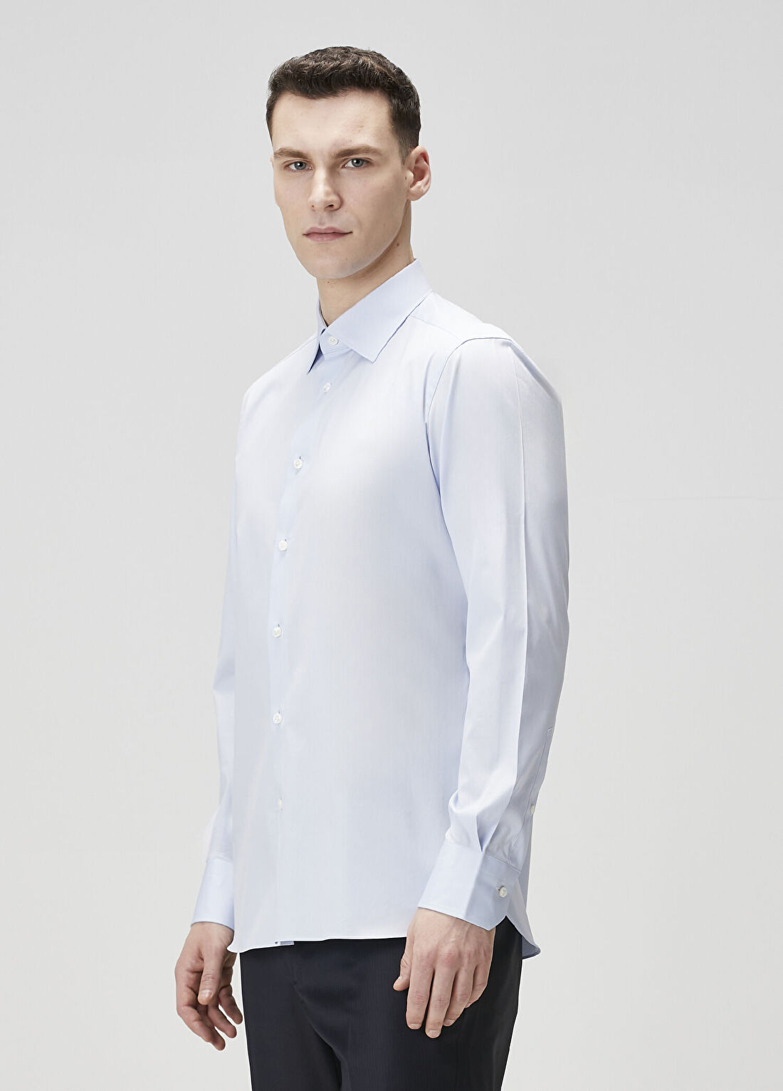 Zegna Mavi Gömlek görsel 3