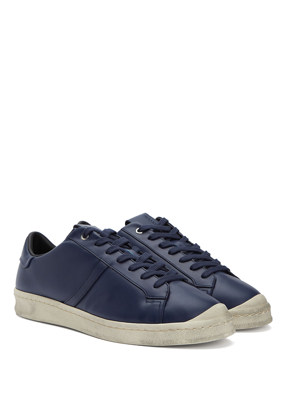 Jil Sander Lacivert Erkek Deri Sneaker görsel 2