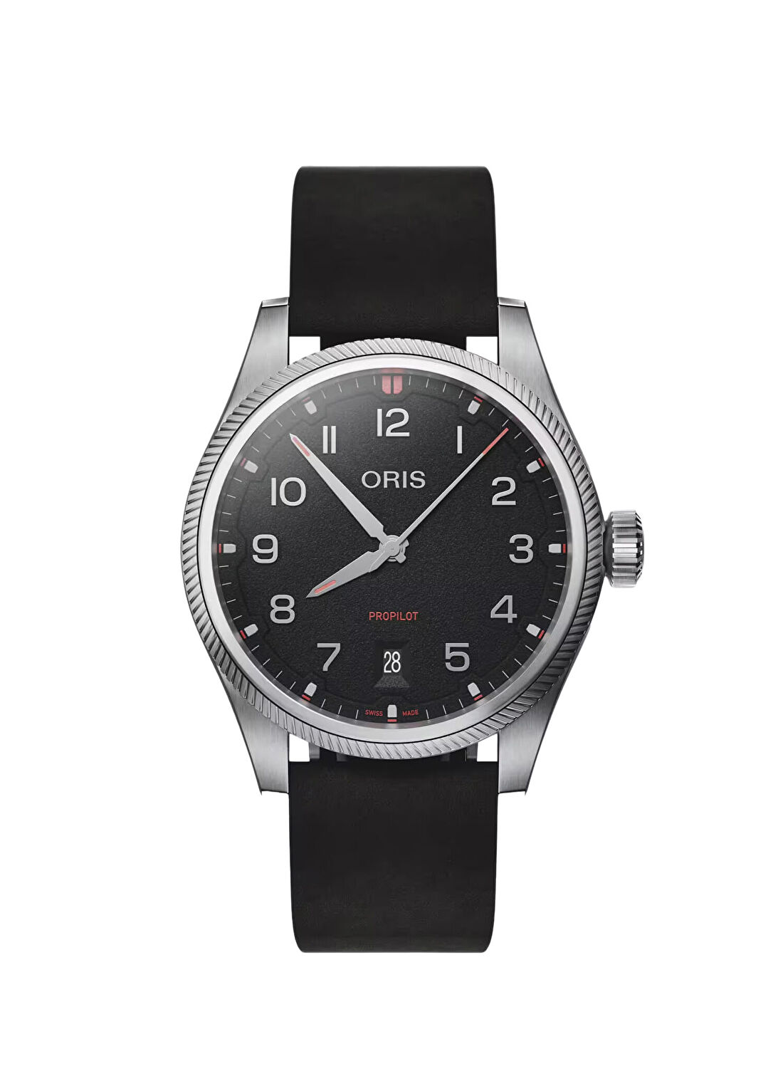 Oris ProPilot Date Siyah Deri Erkek Kol Saati