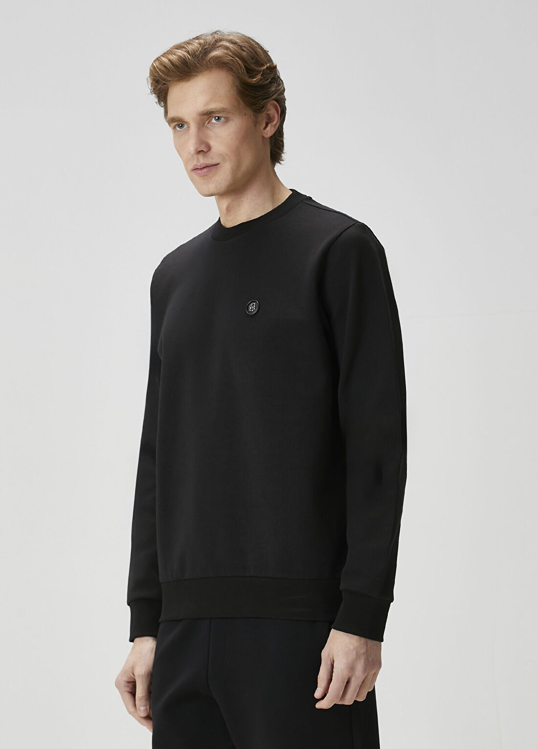 Boss Siyah Sweatshirt görsel 3