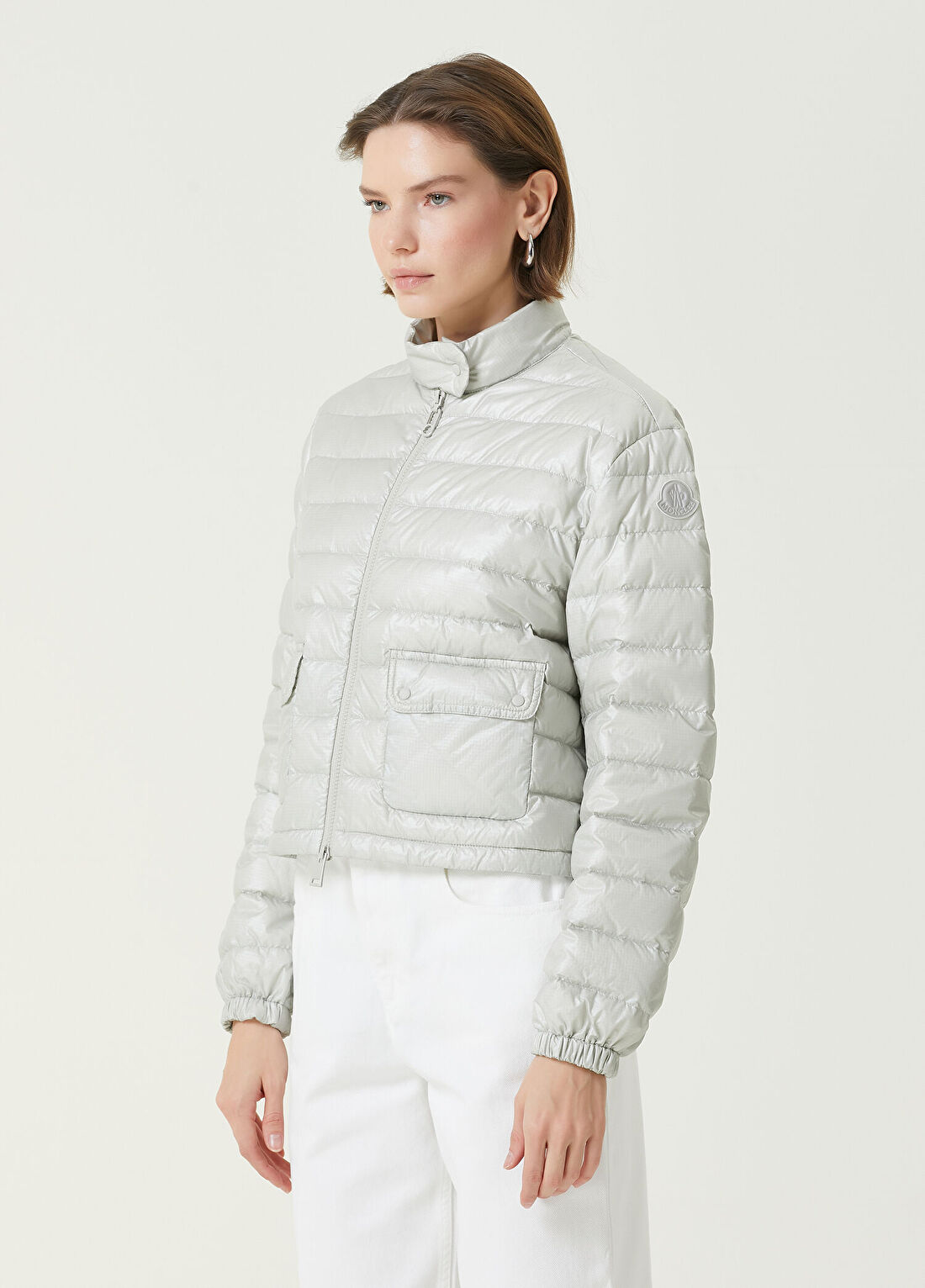 Moncler Morelans Gri Puff Mont görsel 3