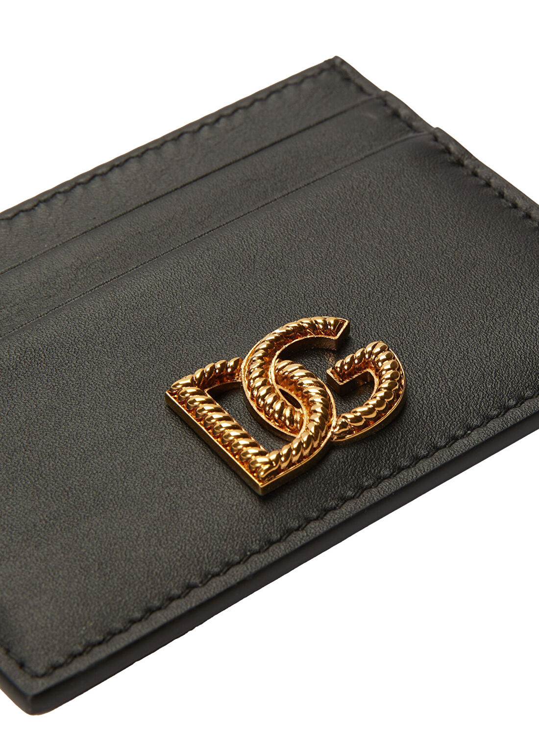 Dolce&Gabbana Sicilian Siyah Kadın Deri Kartlık görsel 3