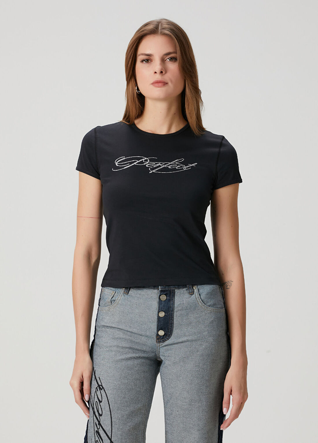 Marc Jacobs Perfect Siyah T-shirt görsel 3