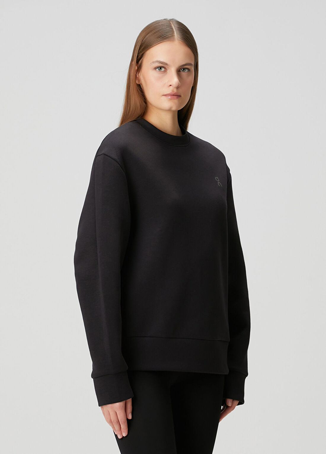 On Focus Tech Crew Siyah Sweatshirt görsel 3