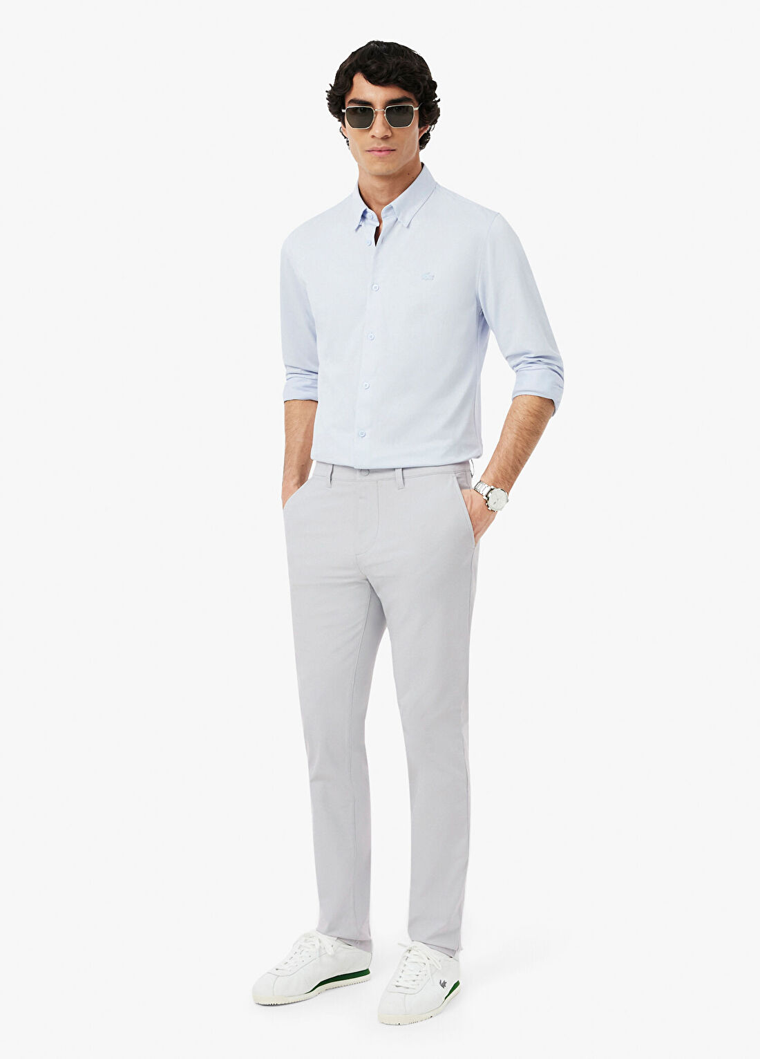 Lacoste Gri Slim Fit Erkek Pantolon