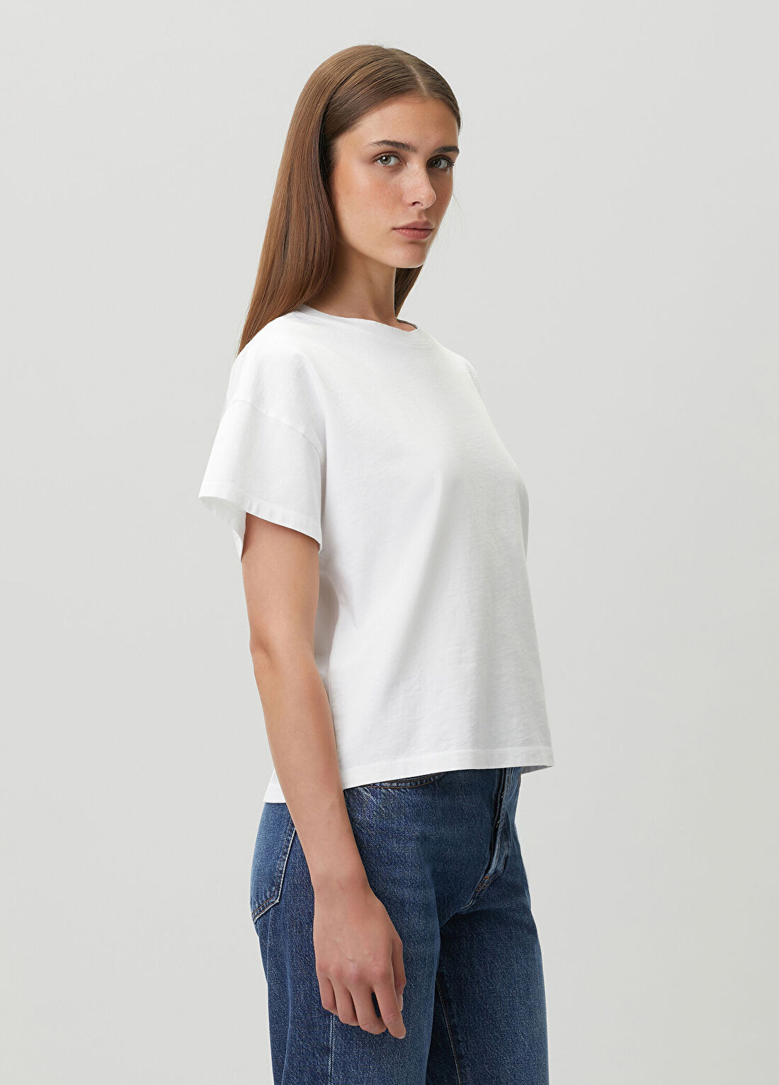 Rag&Bone Kelly Boxy Beyaz T-shirt görsel 3