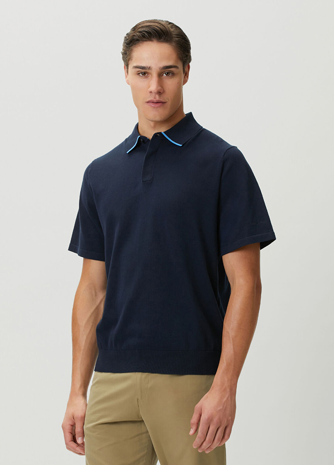 Paul Smith Lacivert Polo Yaka Kısa Kollu Triko görsel 3