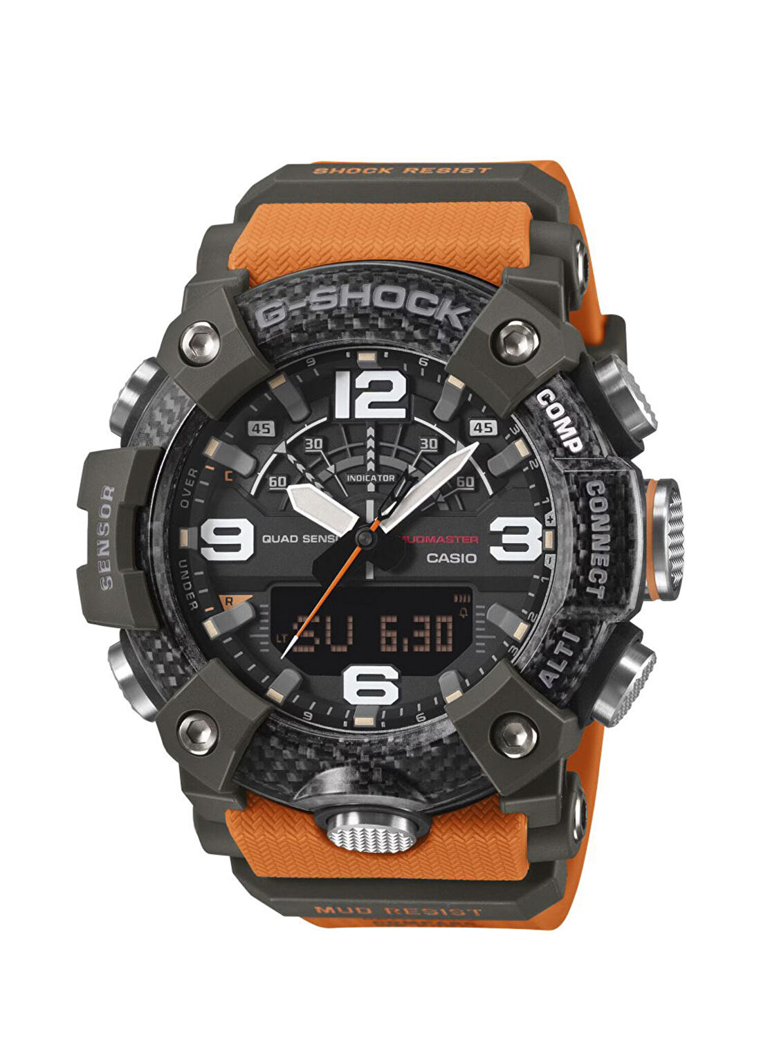 Casio GG-B100X-1A9DR Turuncu Silikon Erkek Kol Saati