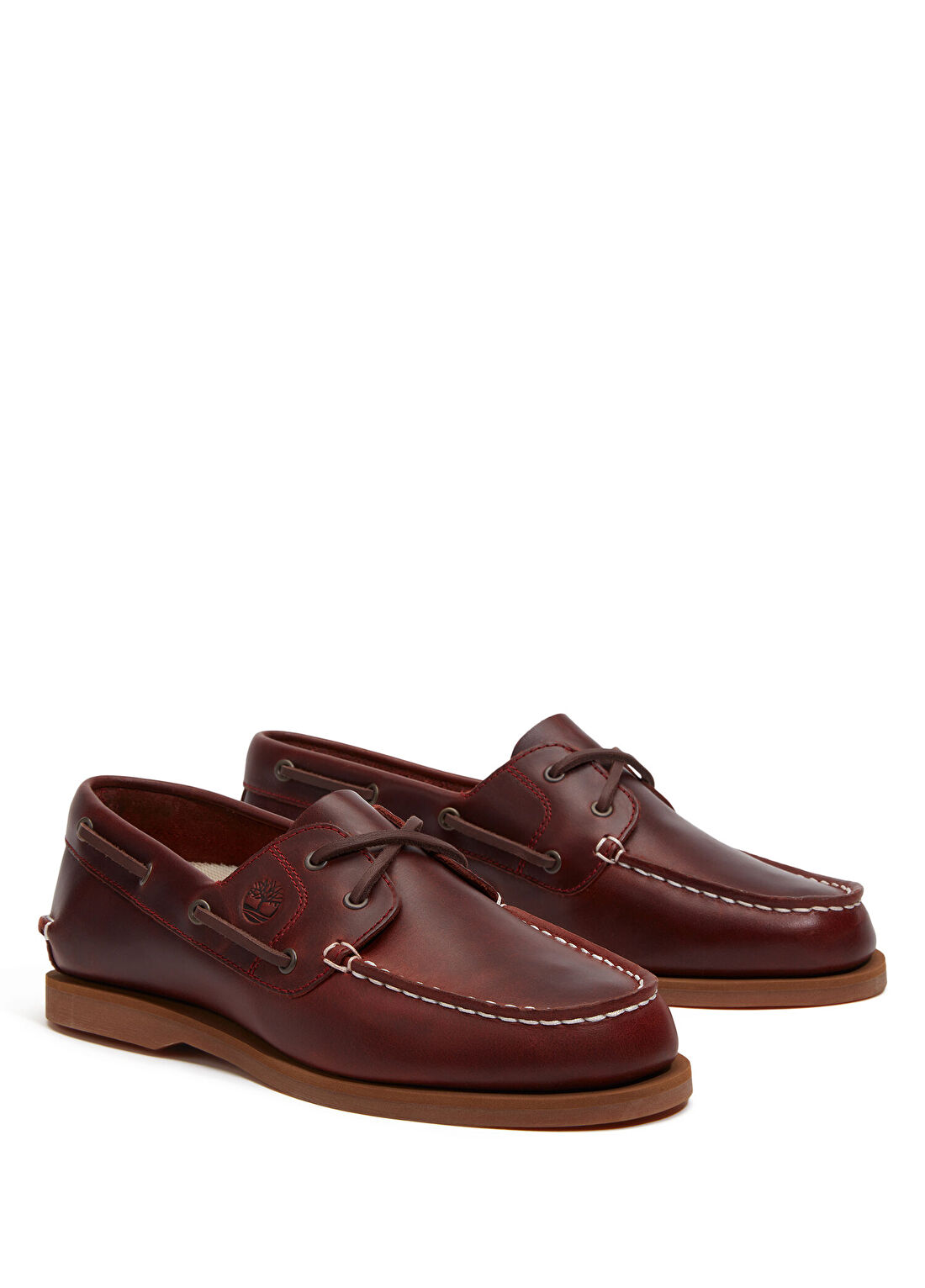 Timberland Classic Bordo Kadın Deri Loafer görsel 2