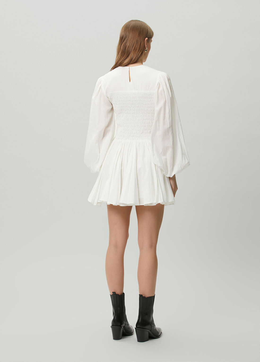 AllSaints Beyaz Mini Elbise görsel 4