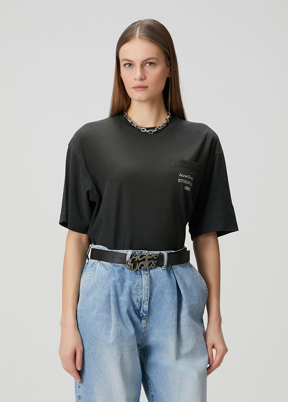 Acne Studios Siyah T-shirt görsel 3