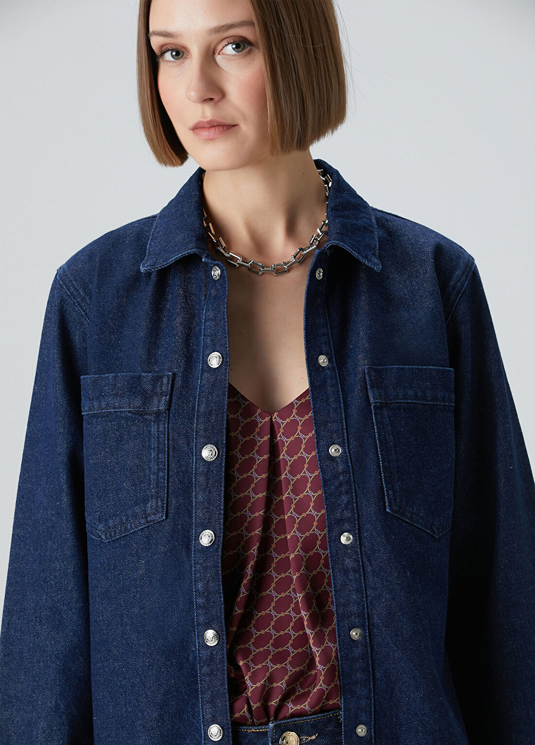 Beymen Collection Indigo Denim Gömlek görsel 3