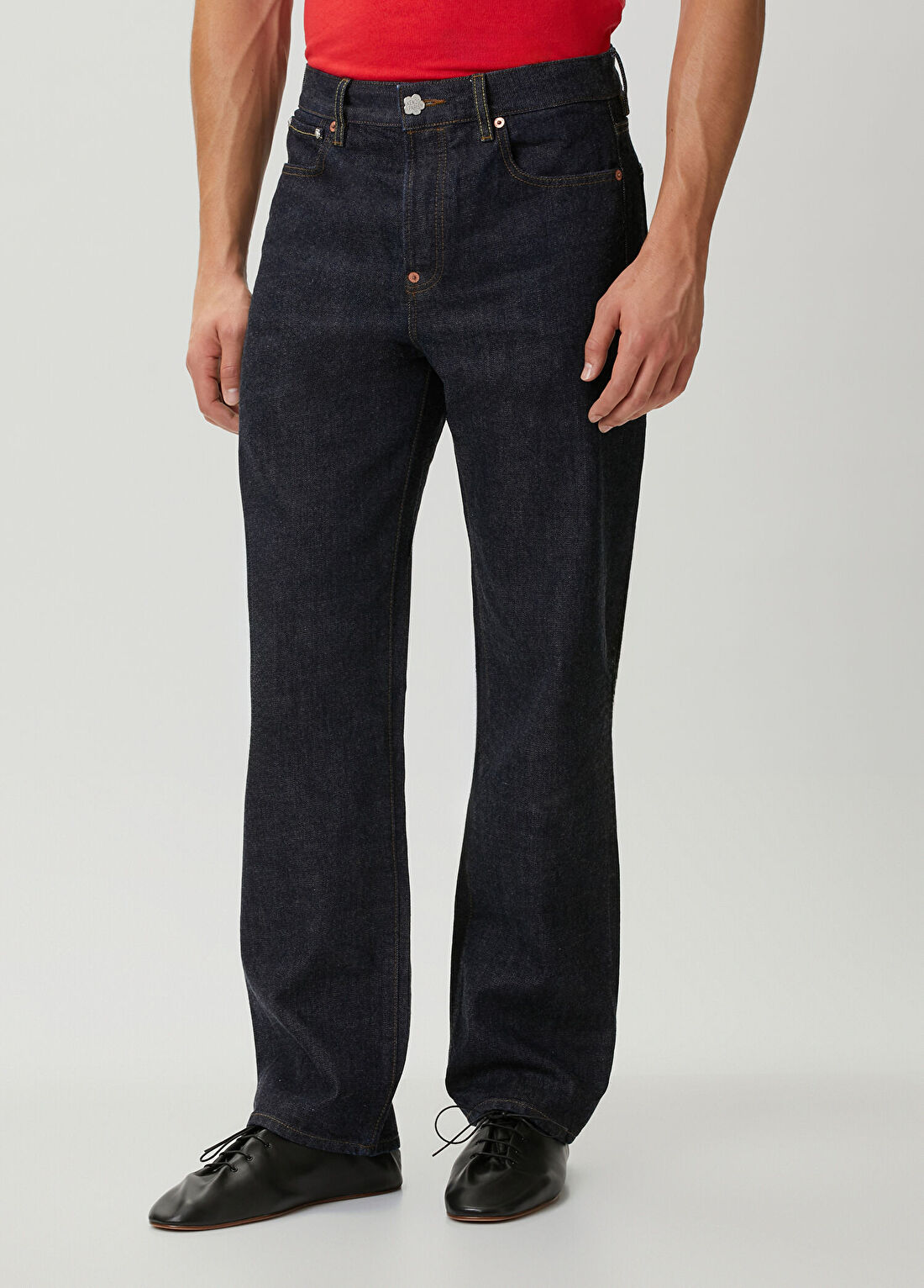 Kenzo Straight Fit Patchwork Indigo Jean Pantolon görsel 2