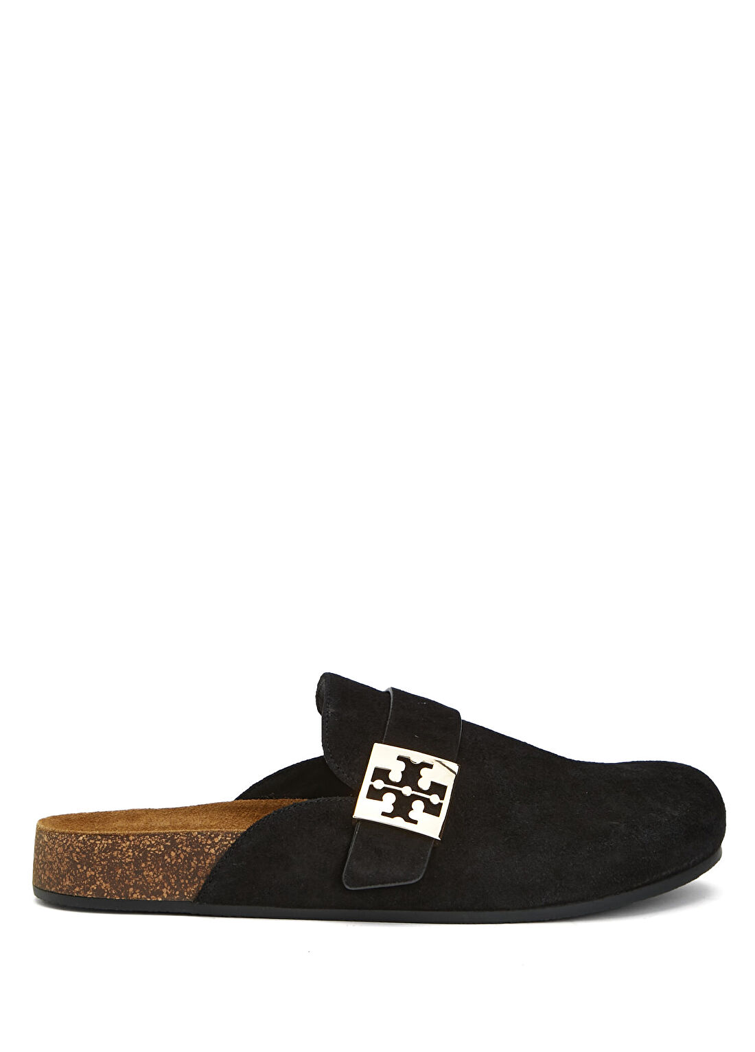 Tory Burch Siyah Gold Kadın Süet Terlik