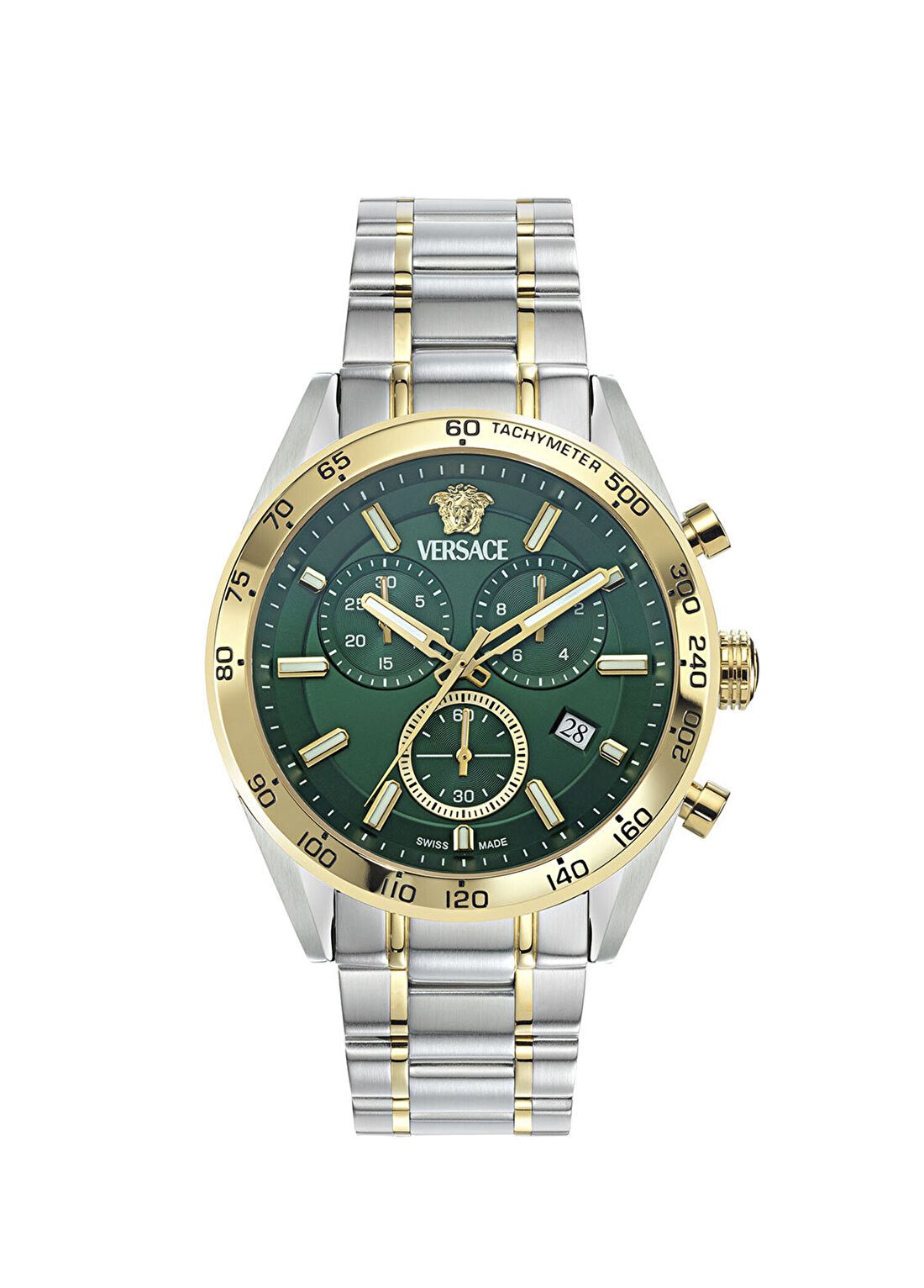 Versace VRSCVE0CA0324 Altın Metalik Gri Kol Saati
