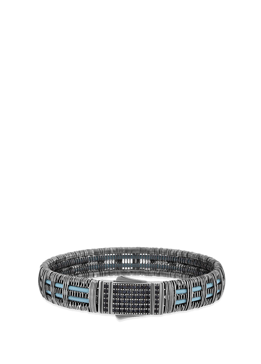 Orena Jewelry Lazur 925 Ayar Gümüş Rodaj Kaplama Erkek Bileklik