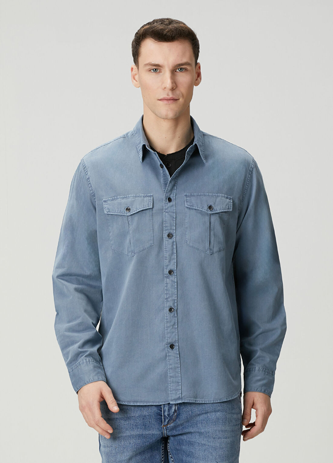 Rag&Bone Finch Indigo Military Denim Gömlek