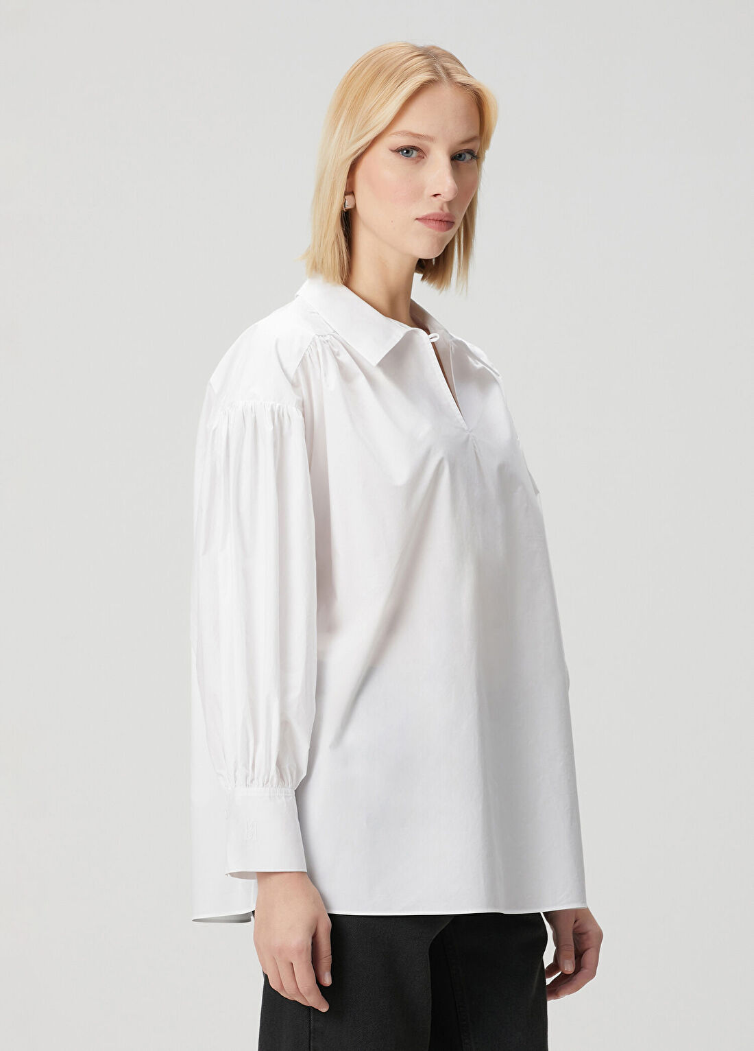 By Malene Birger Leonora Beyaz Bluz görsel 3