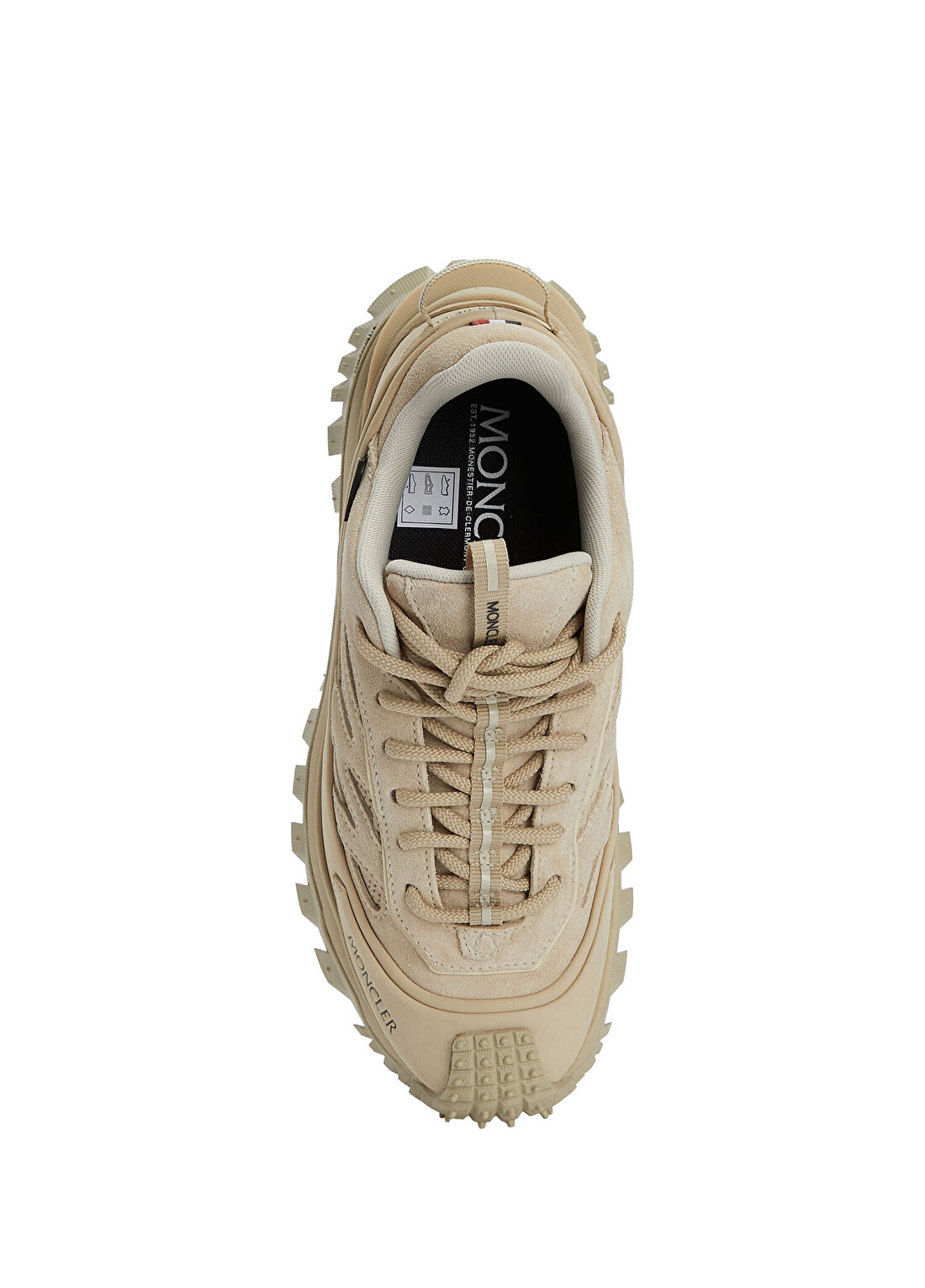Moncler Bej Kadın Deri Sneaker görsel 4