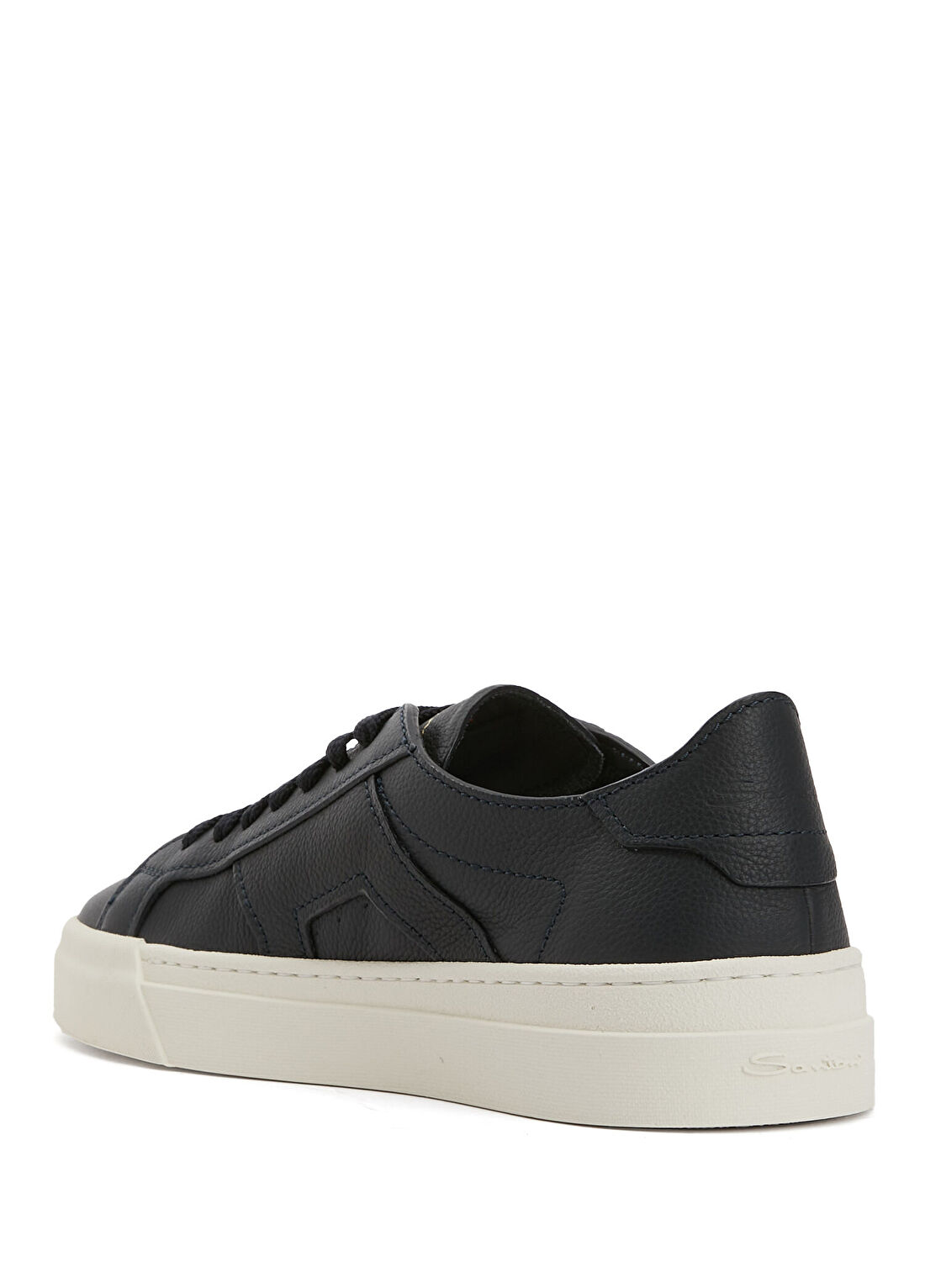 Santoni Lacivert Erkek Deri Sneaker görsel 3