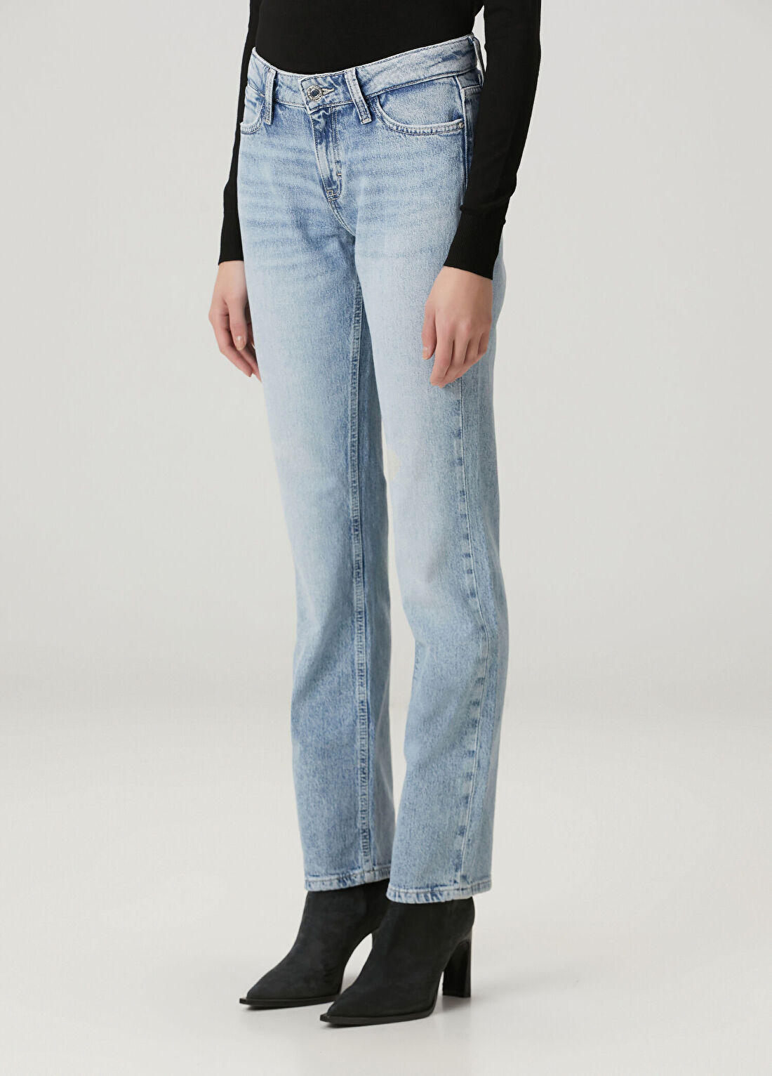Guess Nicky Regular Fit Mavi Cigarette Jean Pantolon görsel 2