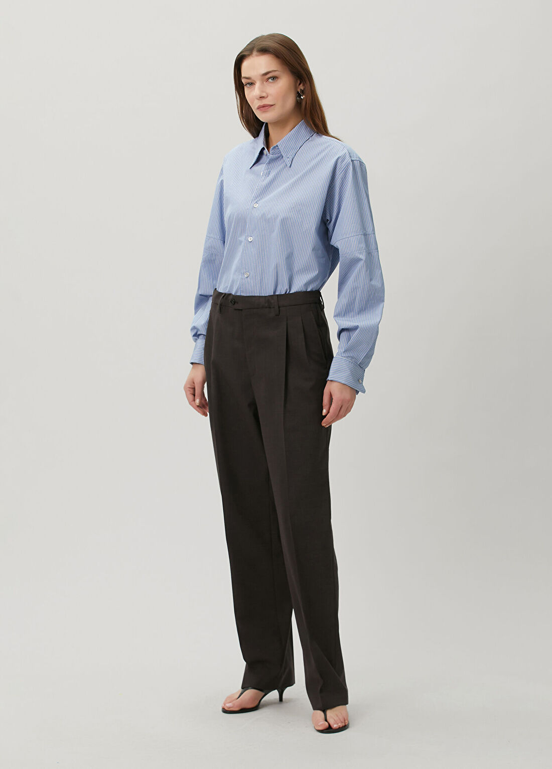 MM6 Maison Margiela Koyu Kahverengi Pantolon
