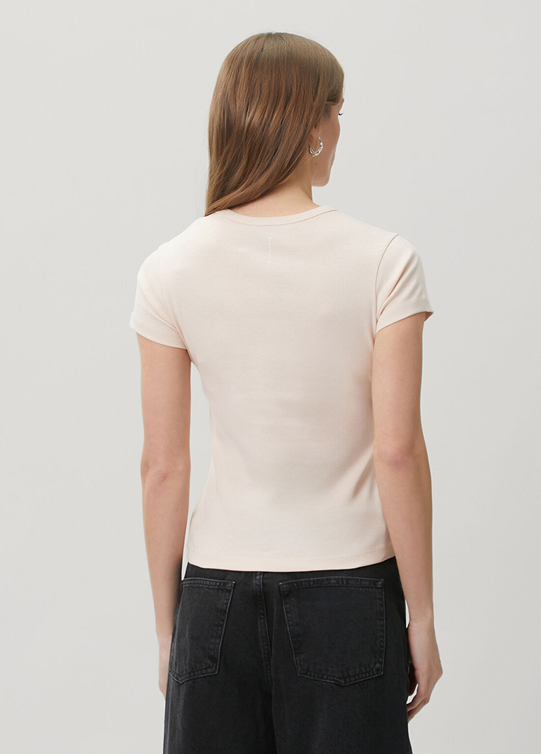 AllSaints Stevie Açık Pembe T-shirt görsel 4