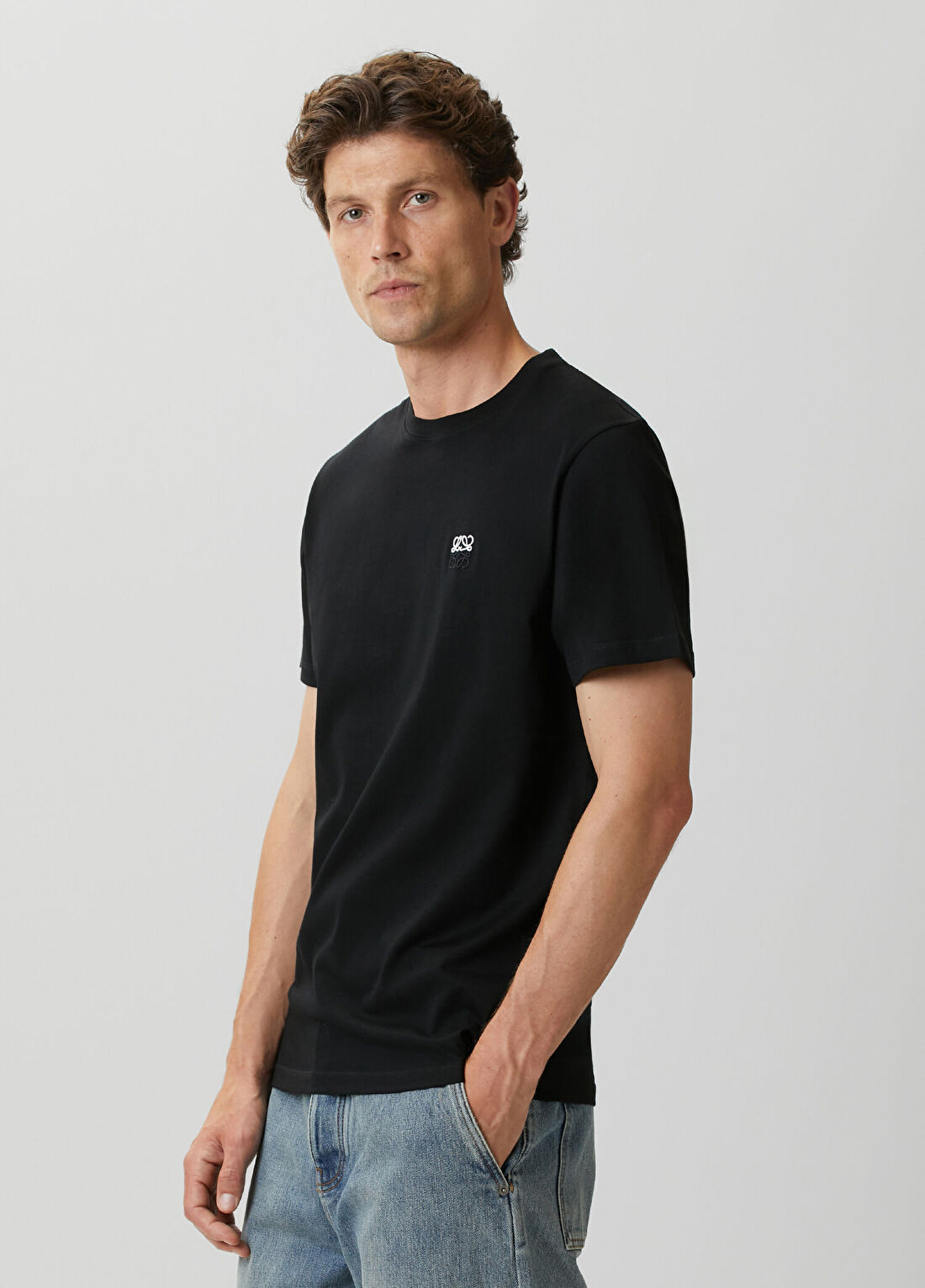 Loewe Siyah Logo Nakışlı T-shirt görsel 3