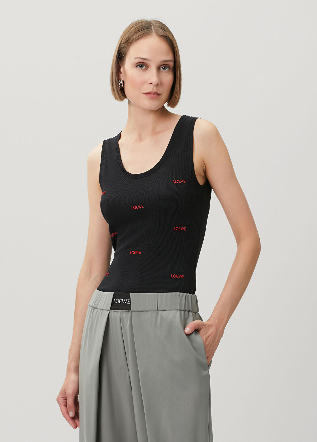 Loewe Siyah Logo Nakışlı Atlet