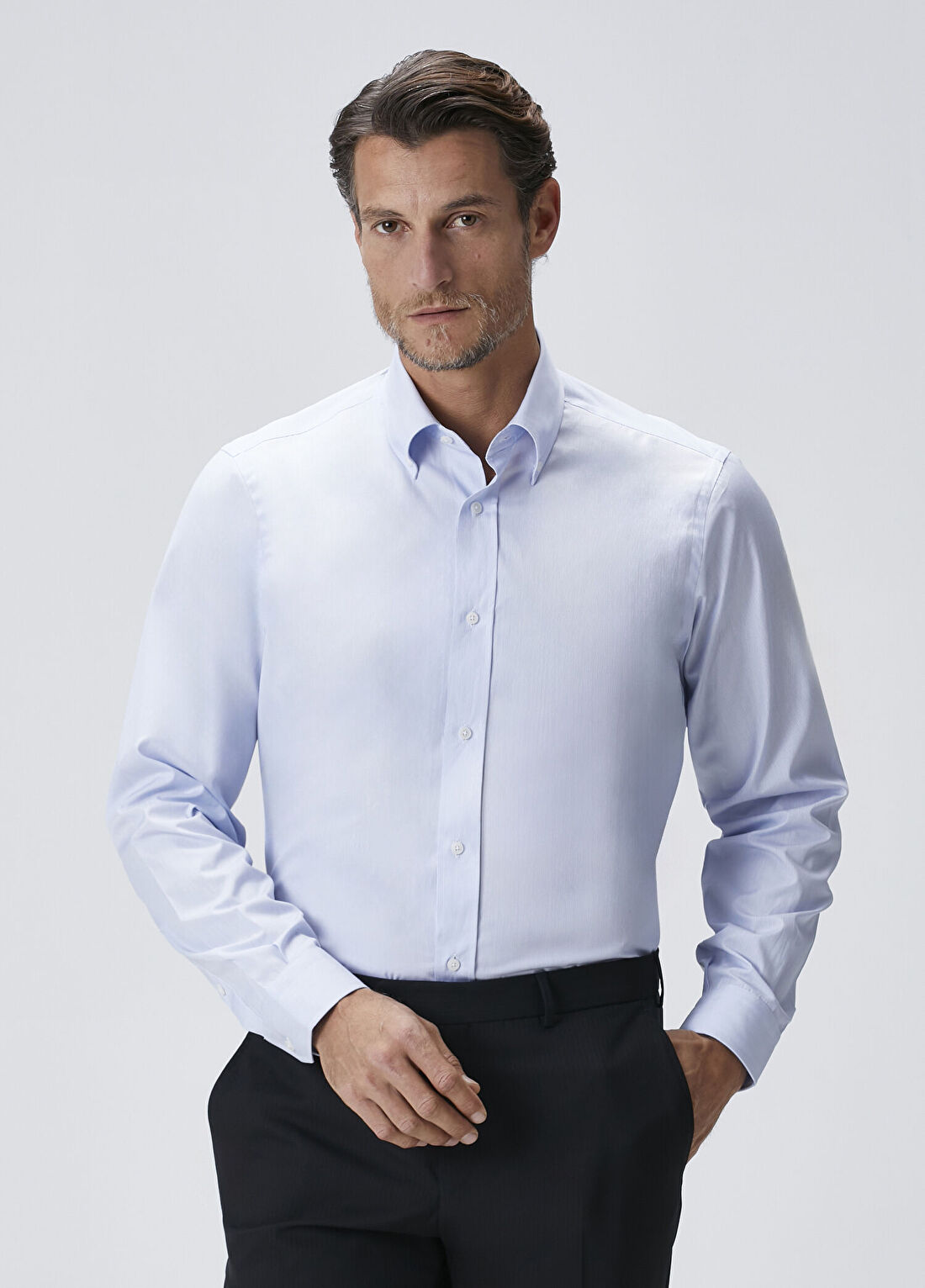 Beymen Collection Custom Fit Mavi Gömlek