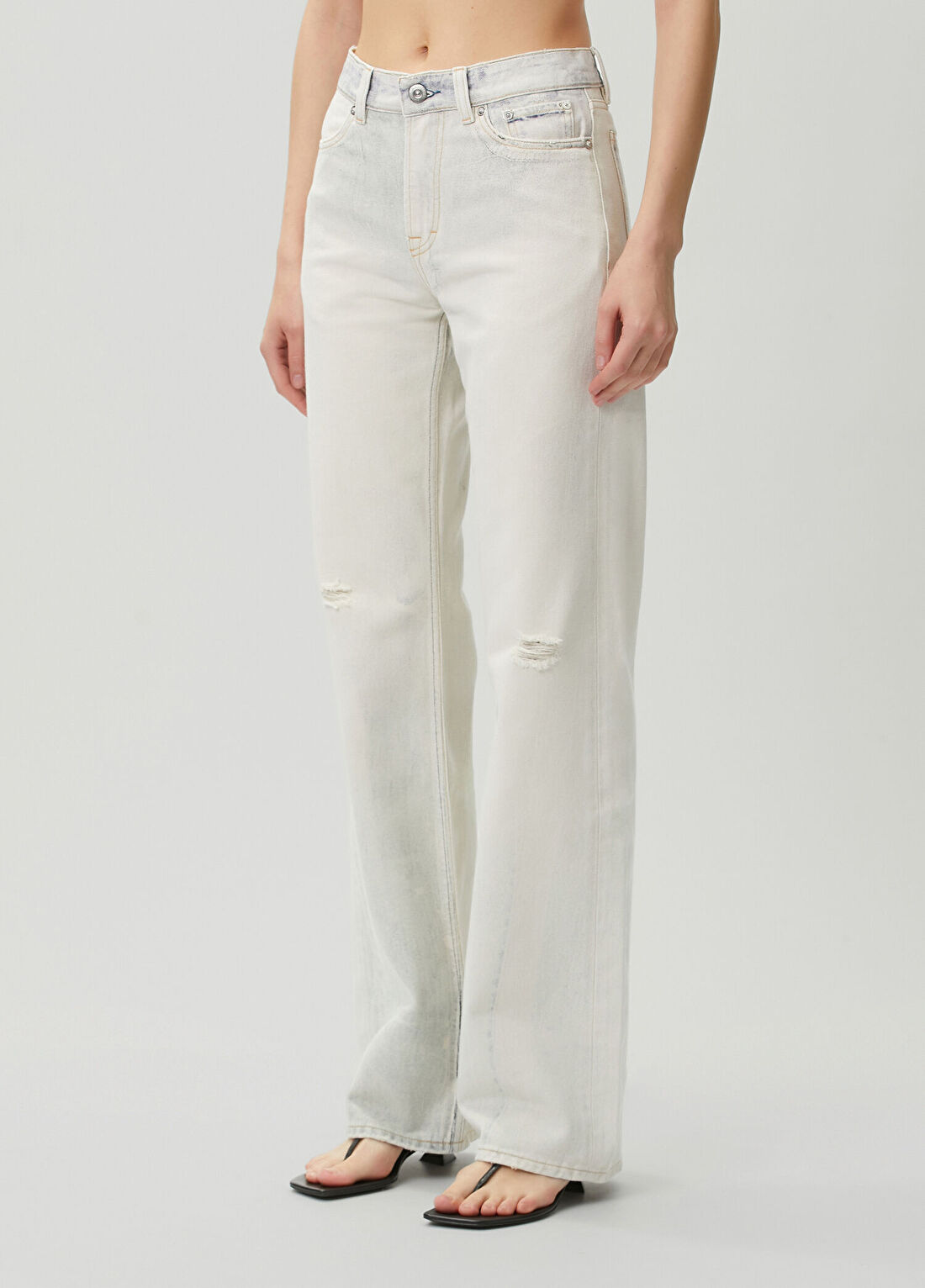 Our Legacy Wata Cut Bej Jean Pantolon görsel 3
