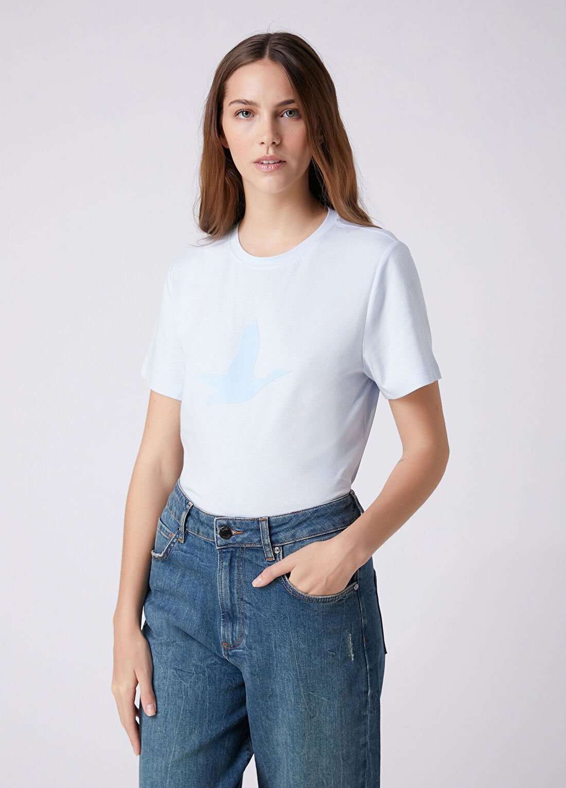 Beymen Club Açık Mavi T-shirt görsel 4
