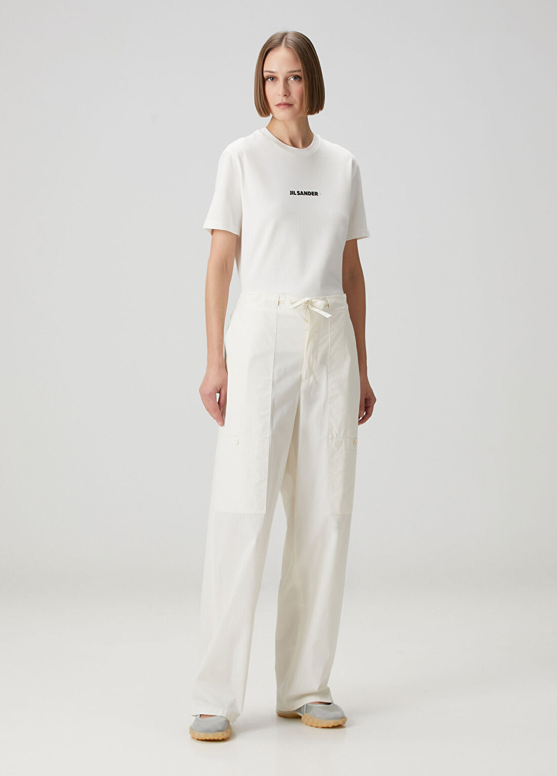 Jil Sander Beyaz Pantolon